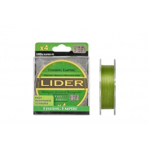 Леска плетеная LIDER NAVY GREEN 100 м 0,10 мм