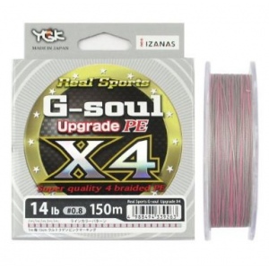 Леска плетеная YGK G-SOUL X4 UPGRADE 150M  0.6  12LB