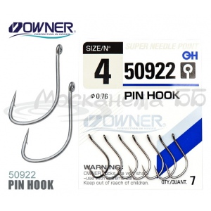 Одинарный крючок OWNER Pin Hook  №6 50922-06