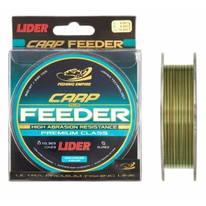 Леска монофильная LIDER CARP plus FEEDER CAMOU 300 м 0,20 мм