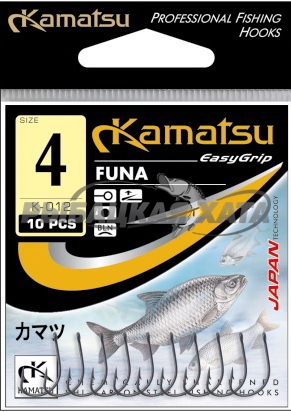 Крючки рыболовные Kamatsu FUNA BLN №10 фото 1