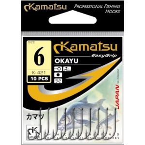 Крючки рыболовные Kamatsu  OKAYU GOLD №10