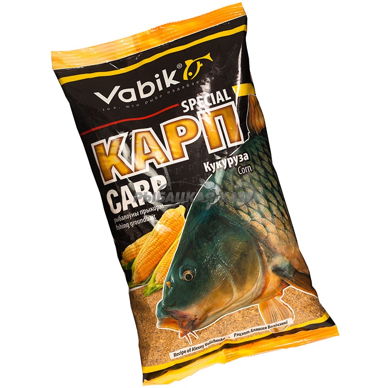 Прикормка рыболовная VABIK SPECIAL Карп кукуруза 1кг фото 1